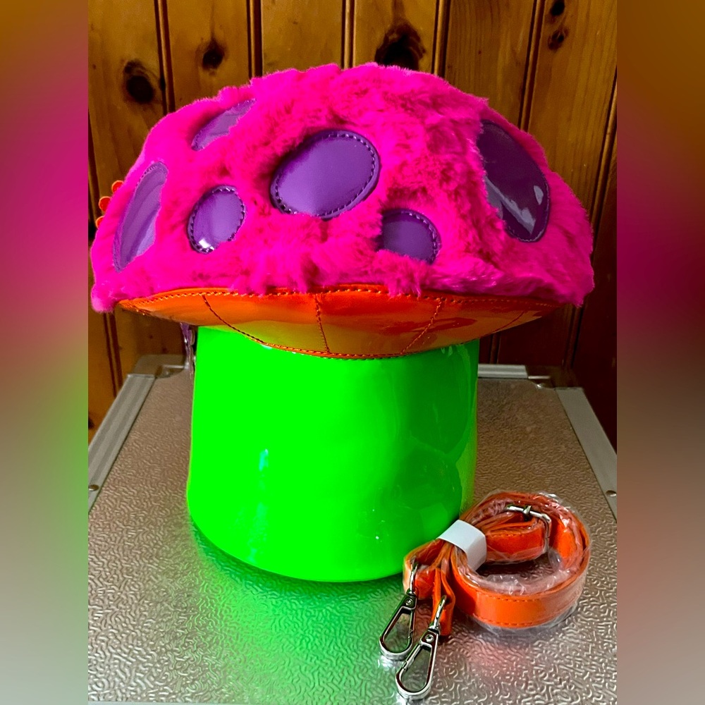 Dolls Kill EXCLUSIVE Pink and Green Furry Bag